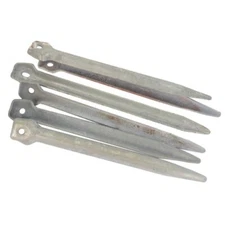 Original WW2 Style East German Iron Tent Pegs-German Army Surplus Field Gear