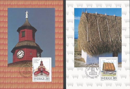 Sweden 1996 FDC - Maxi Card no 93 - 98 - 6 Cards - Swedish Houses - Picture 4 of 4