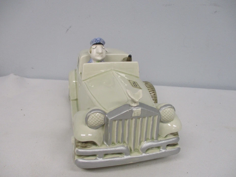 FITZ & FLOYD 1978 BANK ROLLS BANK ROLLS ROYCE CHÓFER CANICHE FRANCÉS BANCO DE MONEDAS Foto 2 de 4