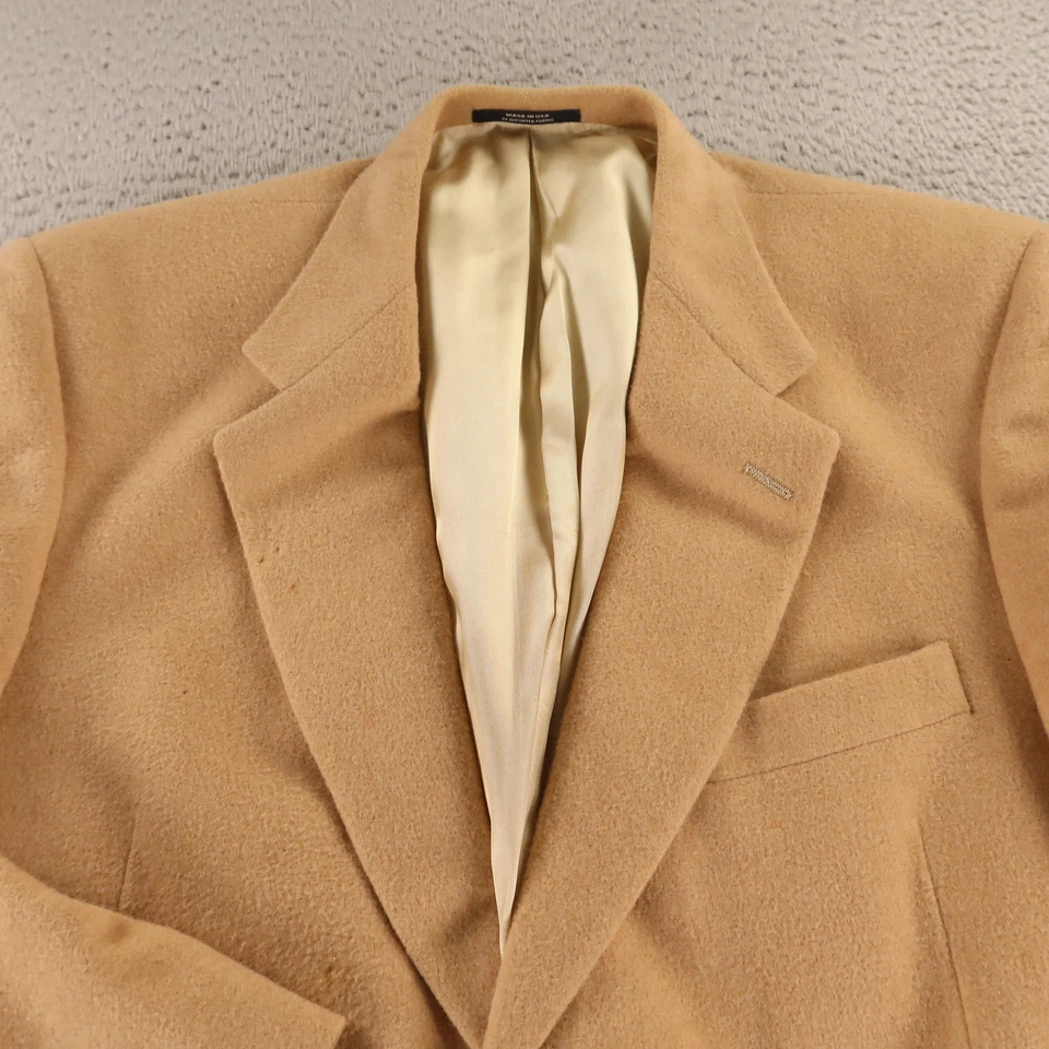 Chaqueta Hart Schaffner Marx M Beige 100% Camel Blazer Abrigo Deportivo 40R Foto 2 de 4