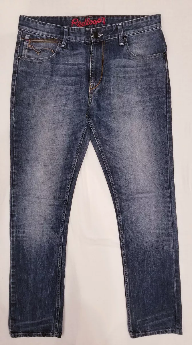 Levis Redloop 05541 0050 Mens Jeans 36x34 Blue Red Loop