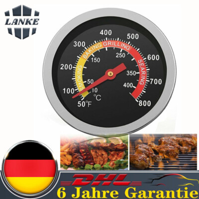 400 Grad Grillthermometer Für Haube Smoker BBQ Räucherofen Grill Thermometer
