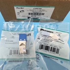 50X For Panduit CJ688TGBU Giga TX Cat6 MiniCom UTP RJ45 Network Jack Module Blue