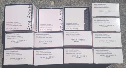 Mary Kay Mineral Powder Foundation (Beige/Ivory/Bronze) ~YOU CHOOSE~ Disc-New!!! - Afbeelding 1 van 14