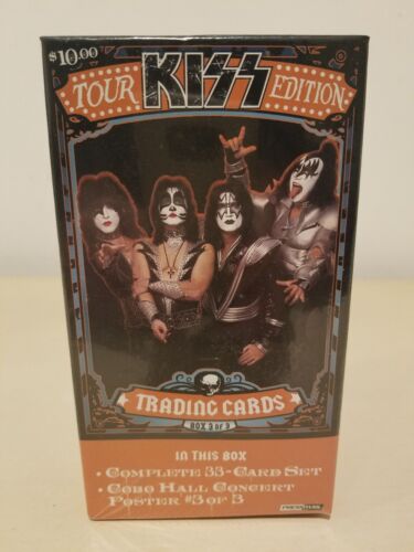 KISS Group Photo Tour Edition Trading Cards New In Box 33 Card Set + Poster FUN - Picture 1 of 4