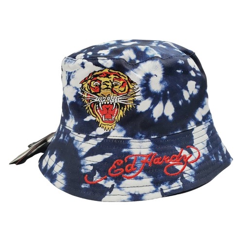 Vintage Ed Hardy Skull Rose Light Blue Trucker Snapback Hat  display picture 3