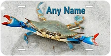 Blue Crab Any Name Personalized Novelty Car License Plate