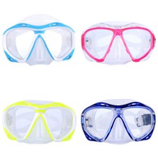 Unisex Tempered Glass Swimming Goggles Anti Fog Glass Diving Mask Snorkel Adult