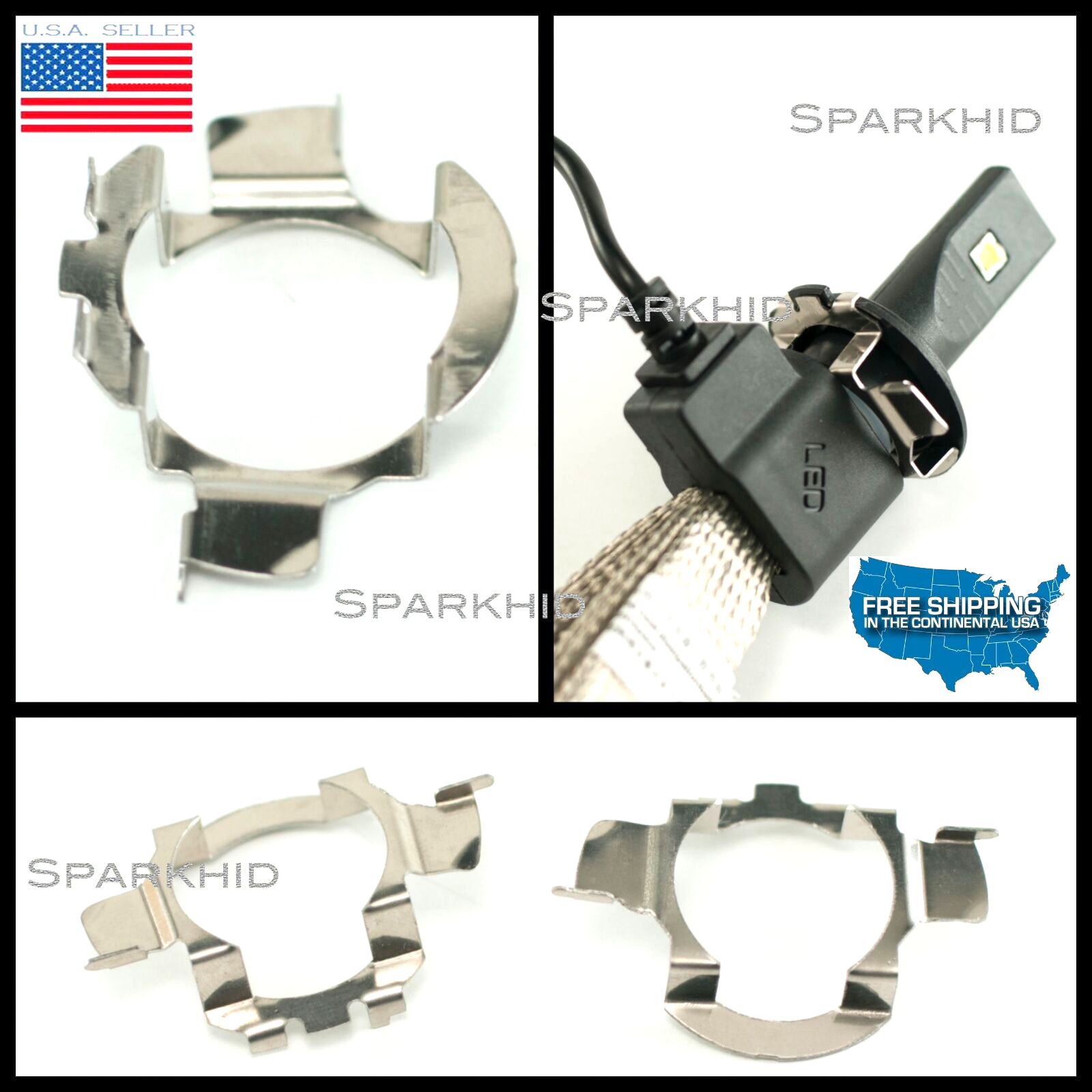 H7 Bulb retainer clip Adapter LED upgrade For 1217 BMW 328i F30 3