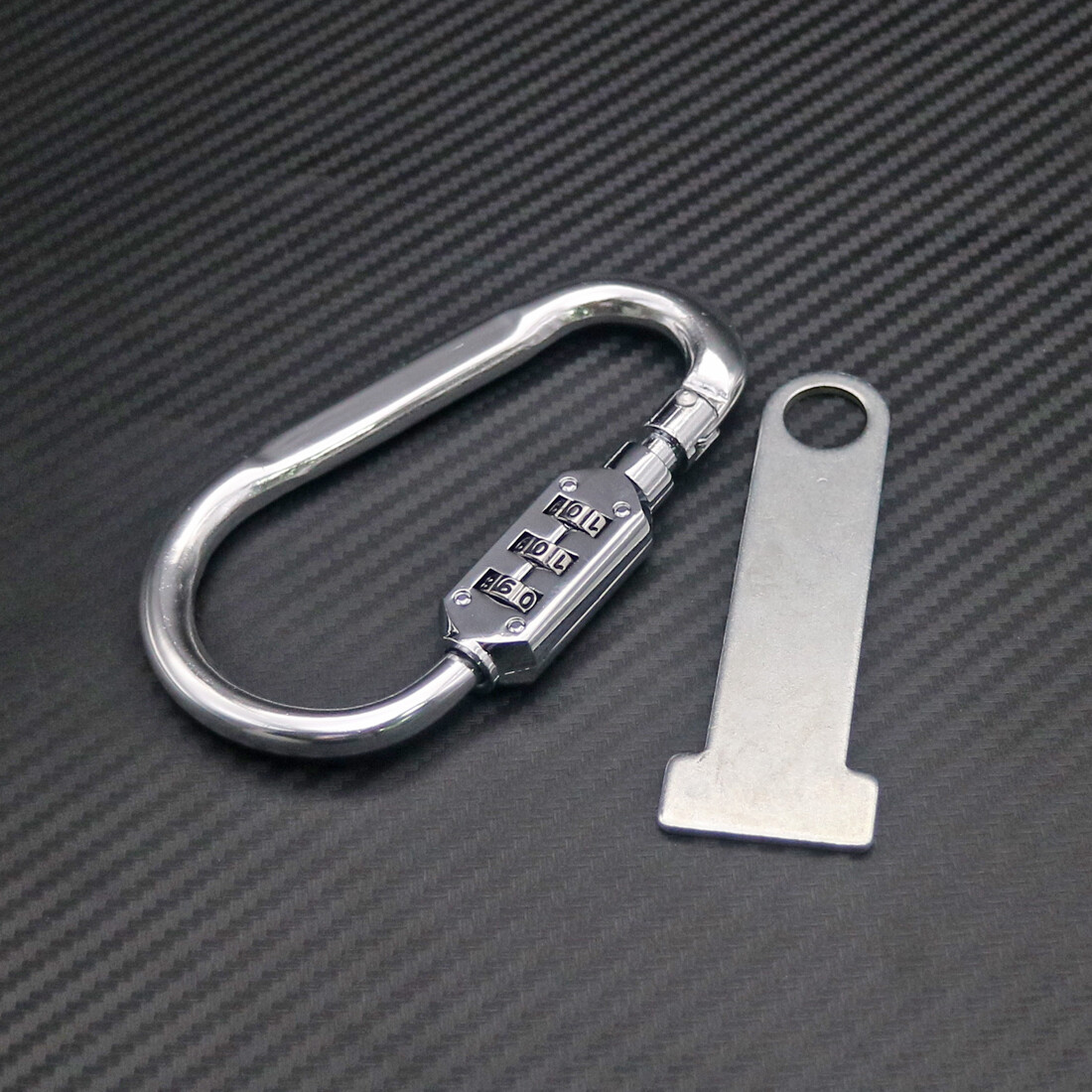 Serrure Sécurité Casque Moto + Outil Barre En T Argent - Compatible Harley Honda - Neuf