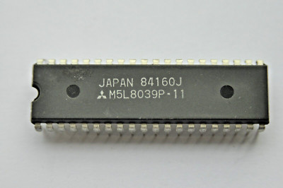 1 Stück M5L8039P-11, single chip 8 - bit microcomputer. Original Mitsubishi