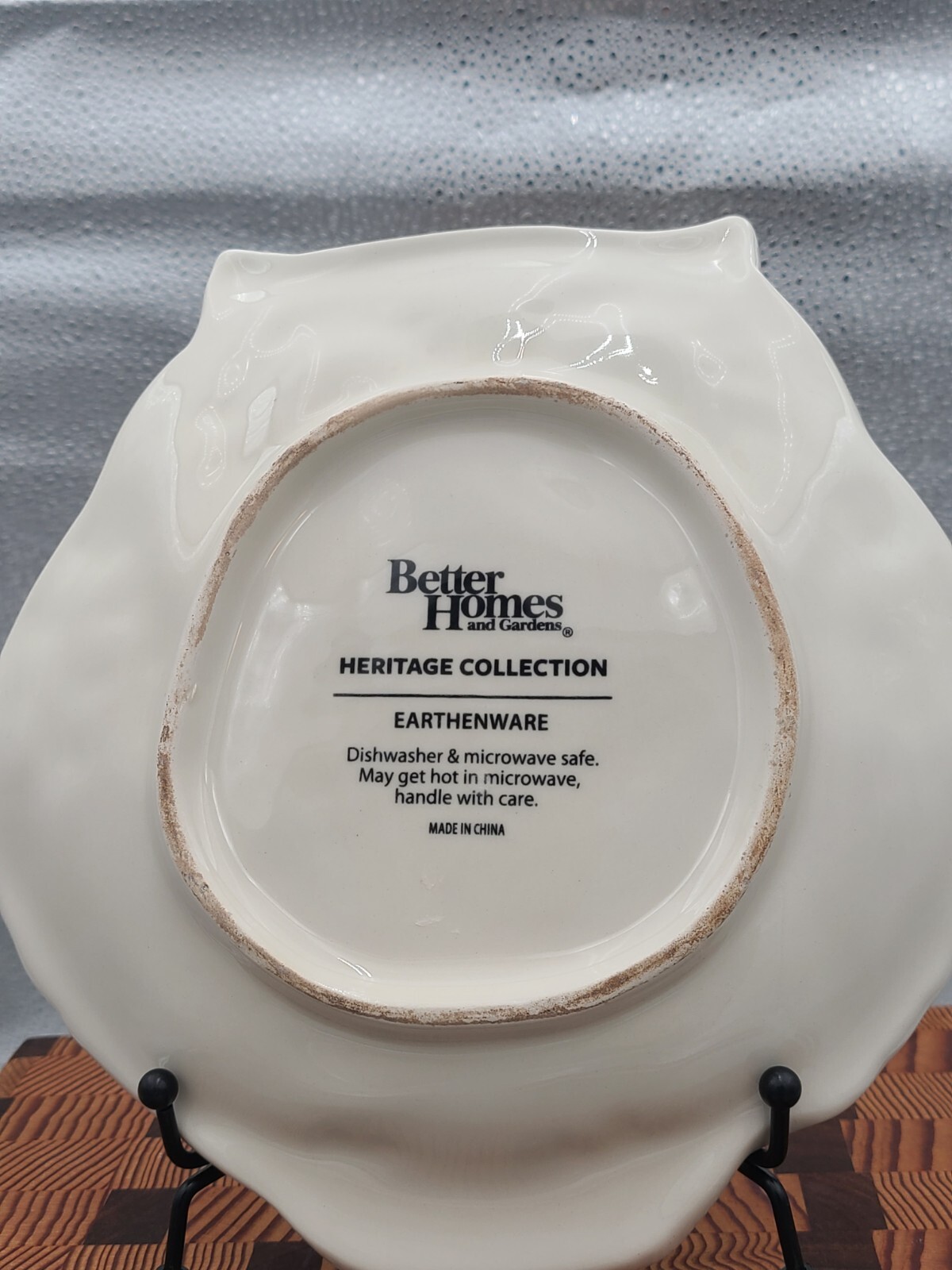 Owl Plates Salad Set Of 6 Better Homes And Garden Off White Heritage Collection