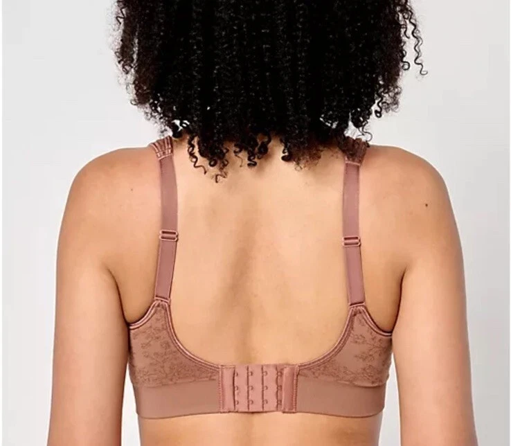 Breezies Seamless Floral Jacquard Underwire T-shirt Bra Size 38B Biscotti NEW - Image 3 of 4