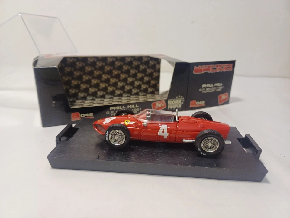 BRUMM SCALA 1/43 FERRARI 156 PHILL HILL G.P.BELGIO 1961 S042 #4 - Image 4 of 4