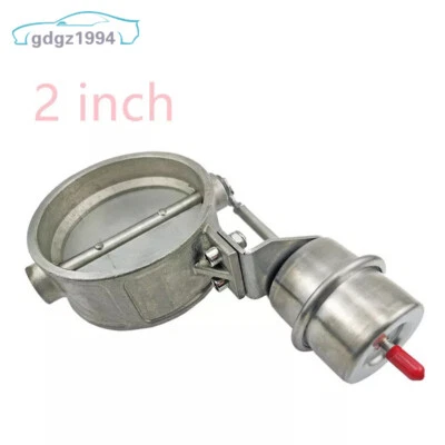 2" Exhaust Control Valve Vacuum Actuated Closed Downpipe Steel 2 inch - Image 1 of 4