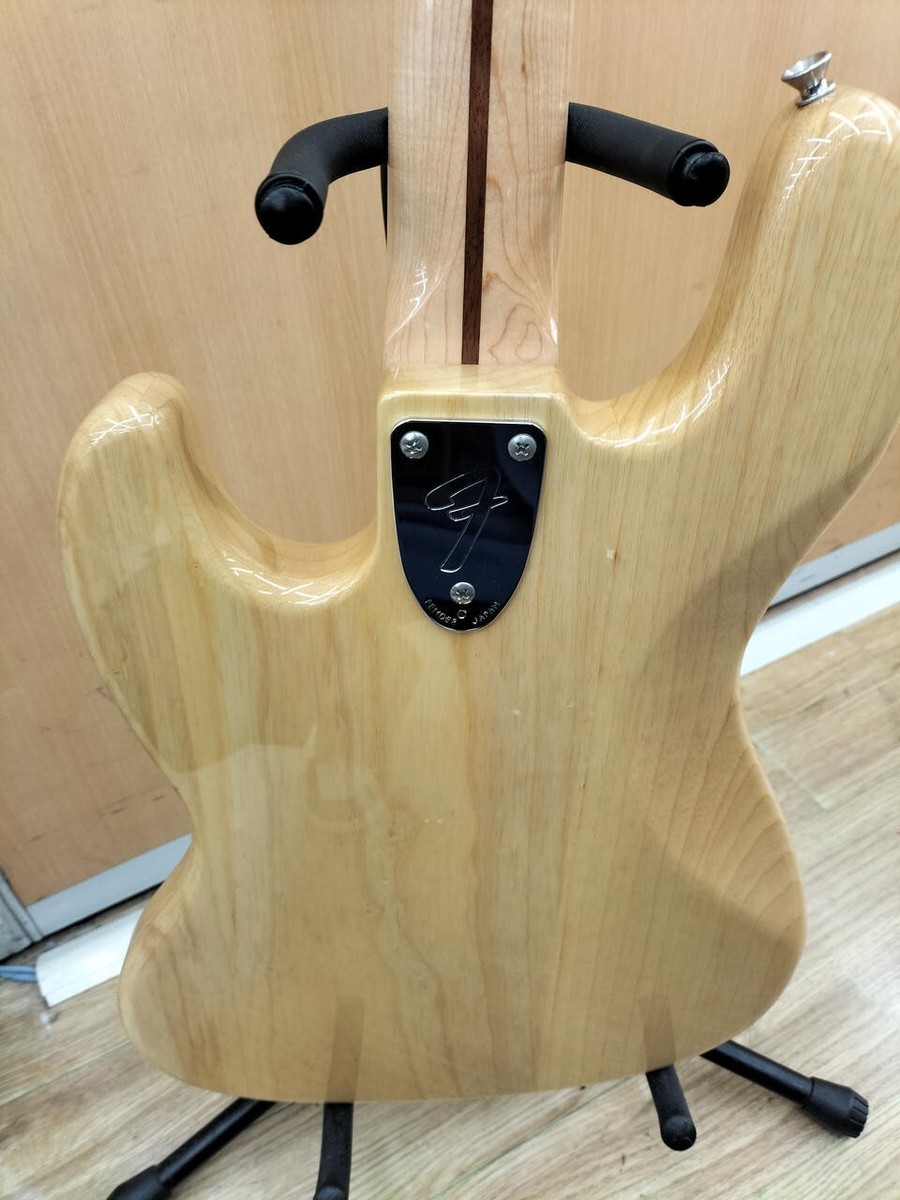 Fender Japan JB75B Jazz Bass Natural Black Block Position Mark