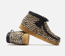 clarks wallabee pony hair boot