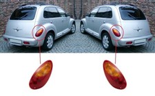 NEW REAR TAIL LIGHT LAMPS PAIR LEFT + RIGHT FOR CHRYSLER PT CRUISER 2000 - 2005