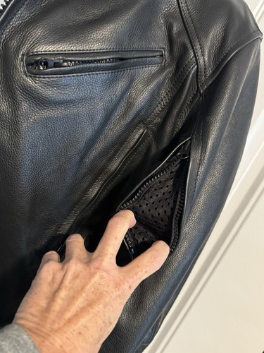 Ladies Streets &Steel Genuine Leather Motorcycle Jacket M - Picture 13 of 17
