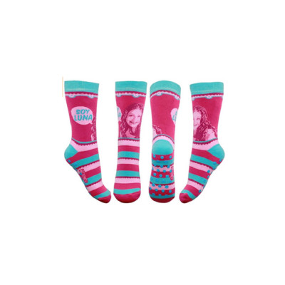 Chaussettes Chausson Antidérapantes Disney SOY LUNA - Taille 27/30, Rose, Neuves
