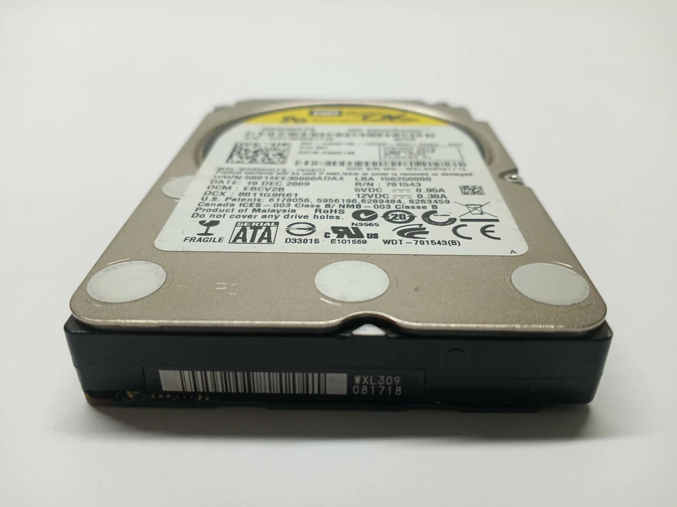 Western Digital 80GB VelociRaptor 0N961M WD800HLFS 10K RPM WD800HLFS-75G6U1 - Image 2 of 4
