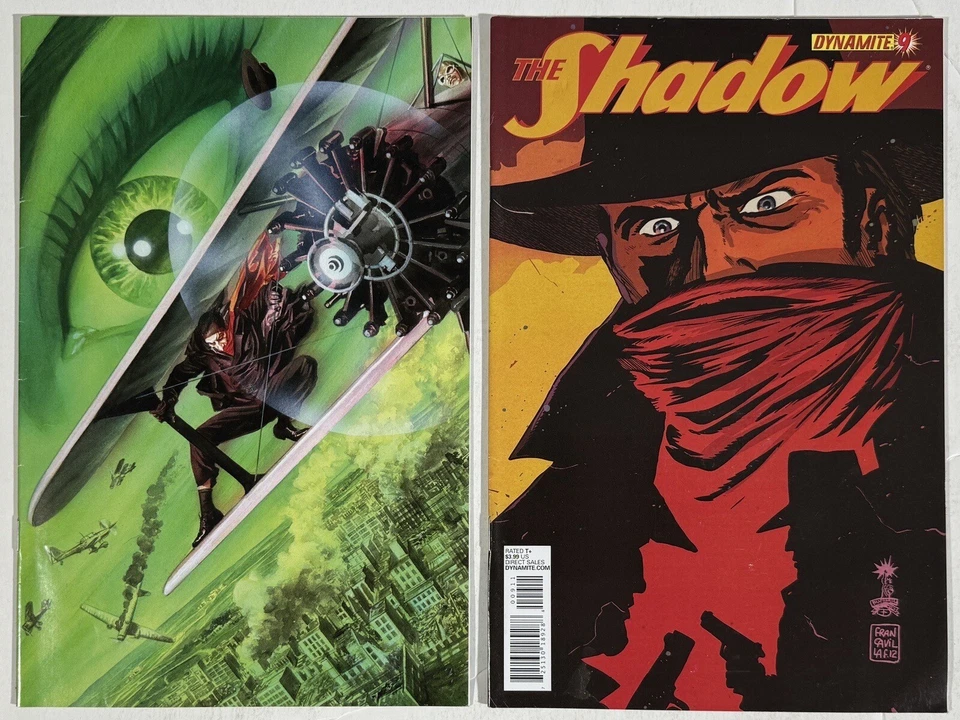 The Shadow 9 - Covers: Virgin Art (Alex Ross), C, D Lot of 3 Dynamite Comics - Image 2 of 4