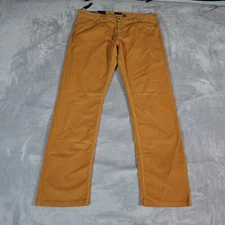 Scott Barber Corduroy 5 Pocket Pants Mens 40x34 Straight Fit Khaki Brown NWT