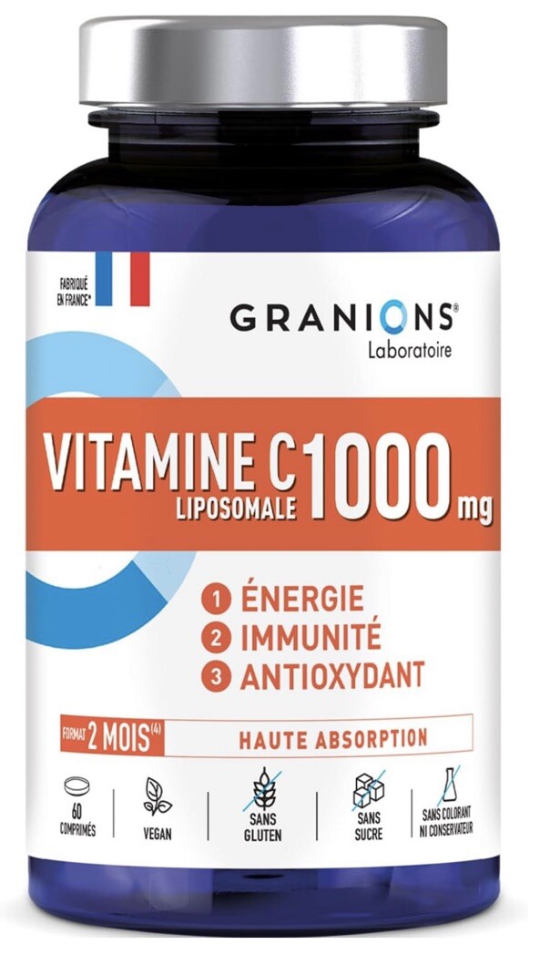 Vitamine C Granions complément alimentaire immunité pour rester en forme au bureau