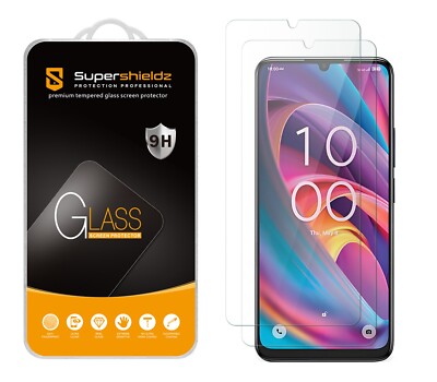 [2-Pack] Supershieldz Tempered Glass Screen Protector for TCL K33 5G / K32 5G
