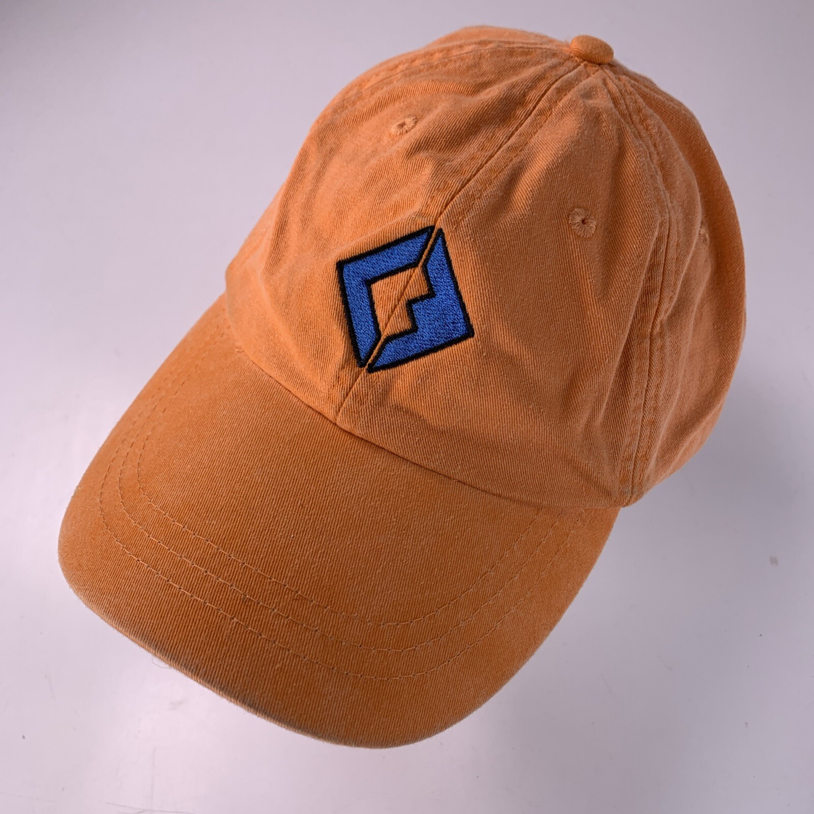 Custom Engineering Co Orange Ball Cap Adjustable Baseball Hat