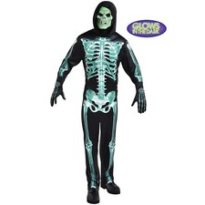 Skeleton Glow-in-the-Dark Dress Up Halloween Adult Costume Size Standard 44