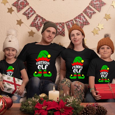 Santa Claus Dad Uncle Nurse Auntie Boss Family Matching Christmas T Shirt#MC1