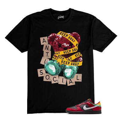 Dunk Biker Tattoos Gym Red University Gold Atomic Teal LTD T Shirt Match ANTI