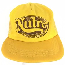 Nutro Dog Pet Food Cap Script Spell Out Logo Mesh Snap Back Baseball Trucker Hat