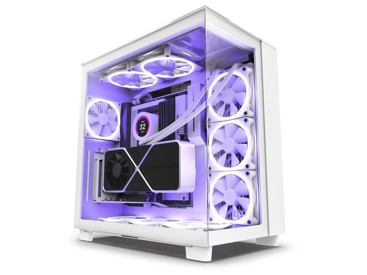 NZXT H9 Elite Mid Tower Case White - Thumbnail 5