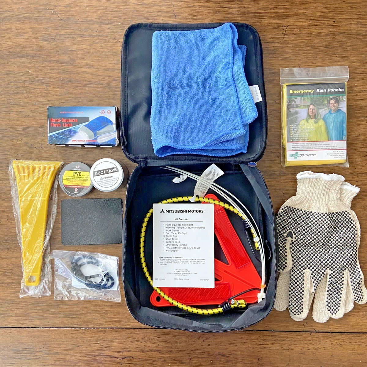 Mitsubishi Motors Car Emergency Safety Tool Kit Bag Roadside