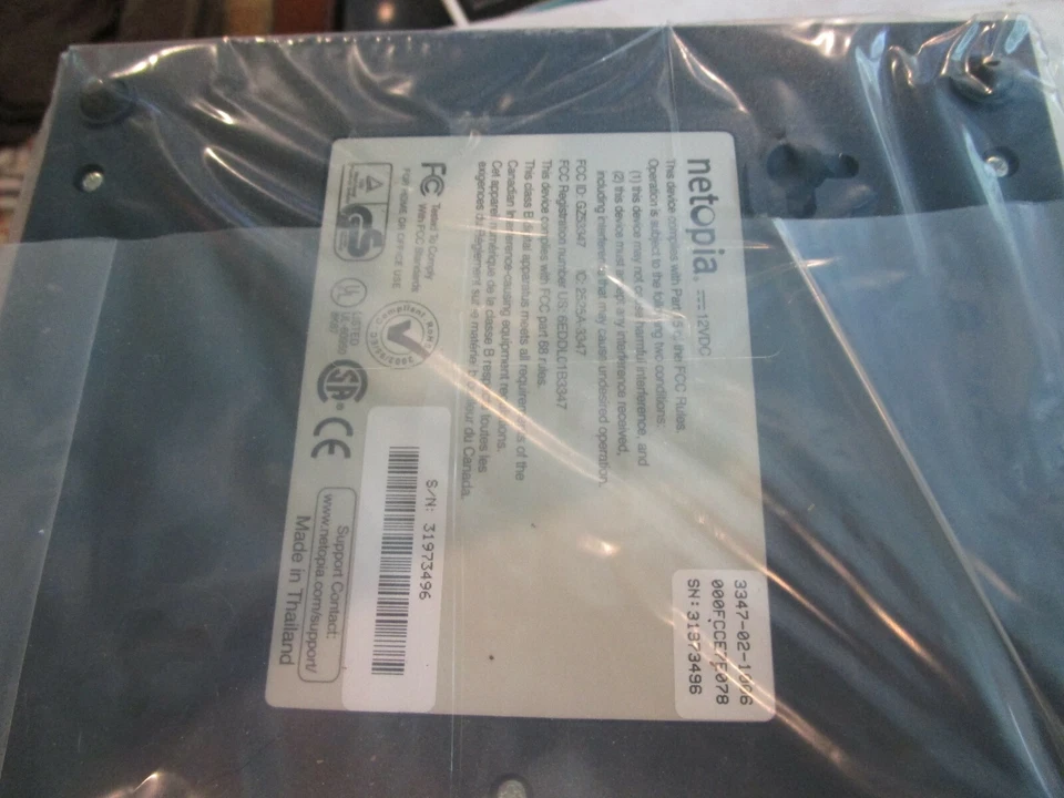 Netopia 3347-02-1006 54 Mbps 4-Port 10/100 Wireless G Router Brand New in Box - Image 3 of 4