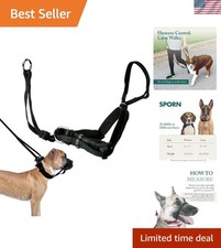 Head Halter for Dogs, No Pull Dog Harness, Durable Nylon Training Collar for ...