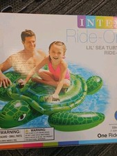 INTEX Lil' Sea Turtle Ride-On Swimming Pool Float 59" X 50" For Ages 3 NEW