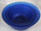 Set of 3  Anchor Hocking Cobalt Blue Mixing Nesting Bowls.