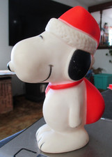 Vintage 1966 Peanuts Snoopy Squeeze With Whistle Rubber Toy