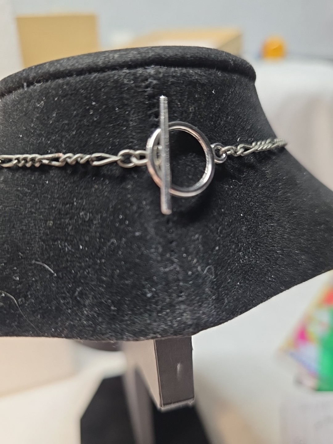 16" Victorian Ruby Colored Necklace.  Simple Eleg… - image 6