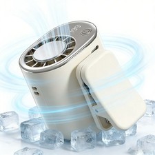 Car Clip on Fan with LED Display - 360� Rotation, 199 Speeds Adjustable