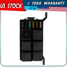 ATC/ATO 6 Fuses 6 Relays 12-Slot Fuse Relay Box Block Waterproof For All Vehicle