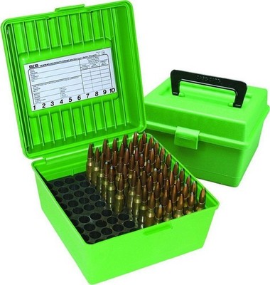 Mtm Ammo Box Rifle 100-rounds Wsm & Wssm Ultra Mag. Cals Grn R-100-MAG-10