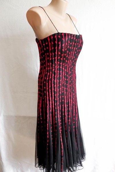 Women Phase Eight Dress Black Polyester L