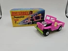 Lesney Matchbox Jeep Hot Rod Superfast H Box Pink W/ Green Base No 2 England