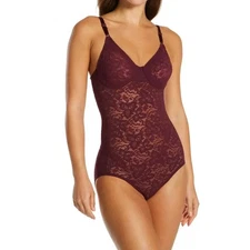 Maidenform Lace and Smooth Bodybriefer, Maroon, 38B