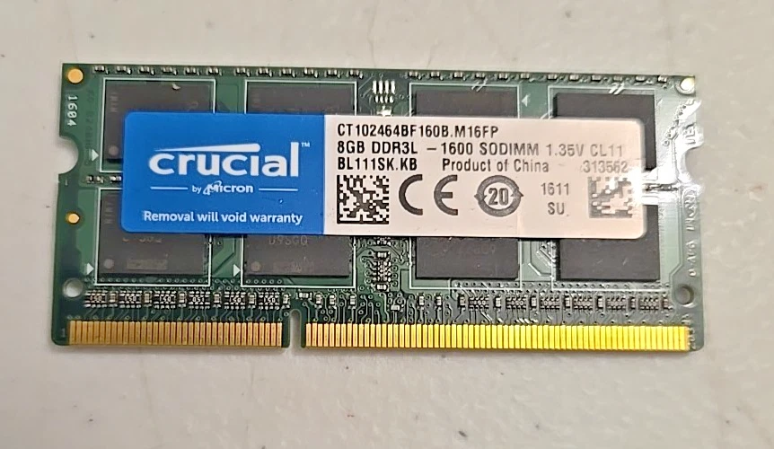 PC3-12800 (DDR3-1600) 8 GB DDR3L Computer Memory (RAM) for sale | eBay