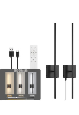 Batteriebetriebene Wandleuchten, USB Wiederaufladbare LED Wandlampe Fernbedienung 